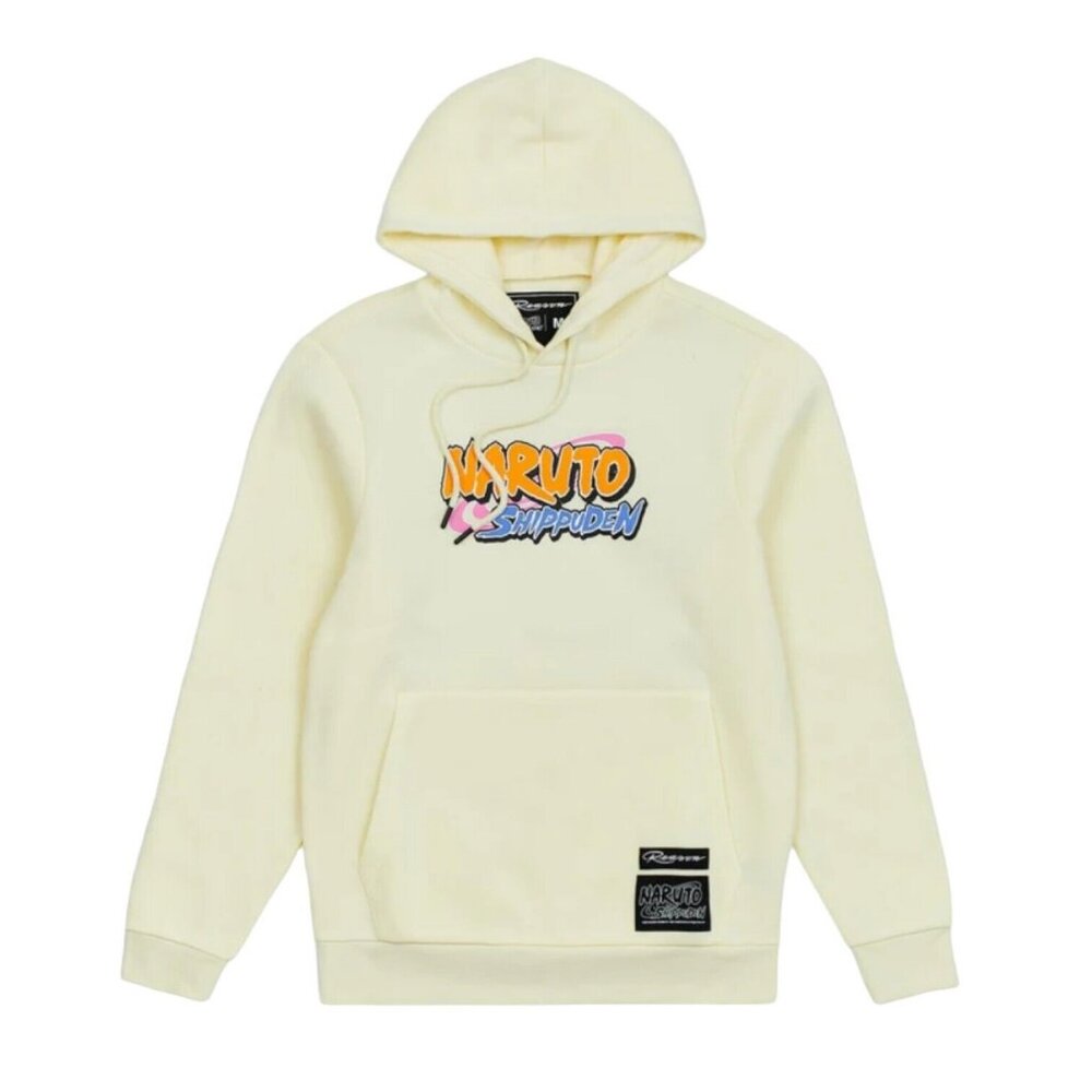 Naruto Alumni Anime Graphic Hoodie Cream Men's
